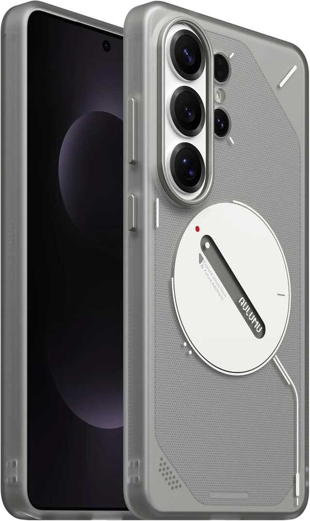 Alt view image 3 of 7 - Aulumu S26 Ultra Galaxy Magnetic Case+G09 Ghost Infinite 360° Magnetic Ring Grip,Includes (S26) Translucent Gray+ (G09) Ghost Transparent