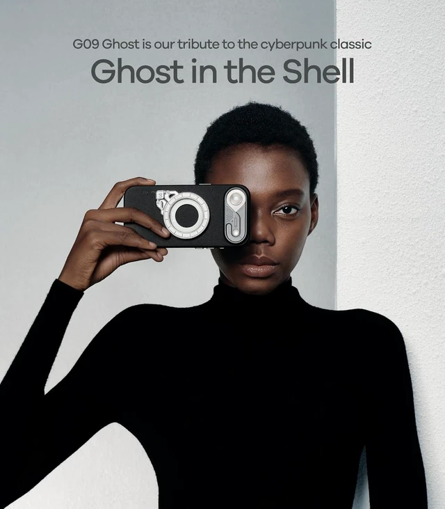 Alt view image 4 of 7 - Aulumu S26 Ultra Galaxy Magnetic Case+G09 Ghost Infinite 360° Magnetic Ring Grip,Includes (S26) Translucent Gray+ (G09) Vibrant Orange