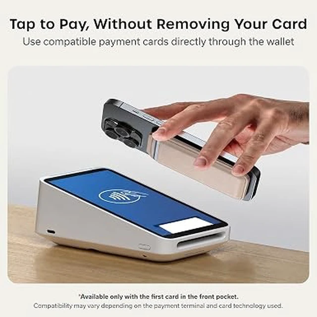 Alt view image 4 of 6 - Satechi MagSafe Wallet Stand, Card Holder, NFC Pass-Through
Double-flap design, adjustable phone attachment, fits iPhone 12-18 Taupe