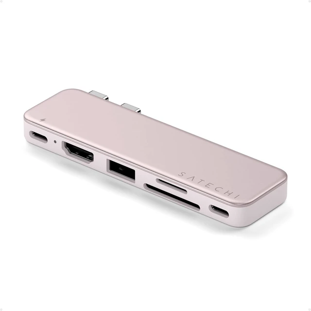 Main image of Satechi 6-in-2 USB-C Snap Hub, 4K/60Hz HDMI, for MacBook Neo, Citrus
USB hub, 45W PD pass-through charging, SD & microSD card readers, 5 Gbps Type-A/Type-C data, for MacBook Neo Blush