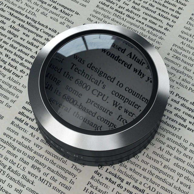 Alt view image 6 of 7 - Satechi ReadMate LED Desktop Magnifier with up to 5X Magnification - Carrying Case Included (Black)