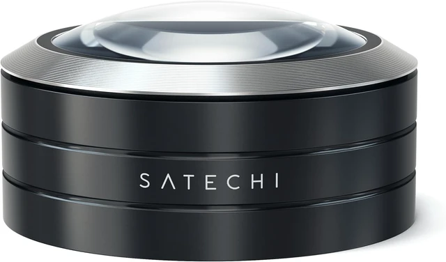 Alt view image 4 of 7 - Satechi ReadMate LED Desktop Magnifier with up to 5X Magnification - Carrying Case Included (Black)