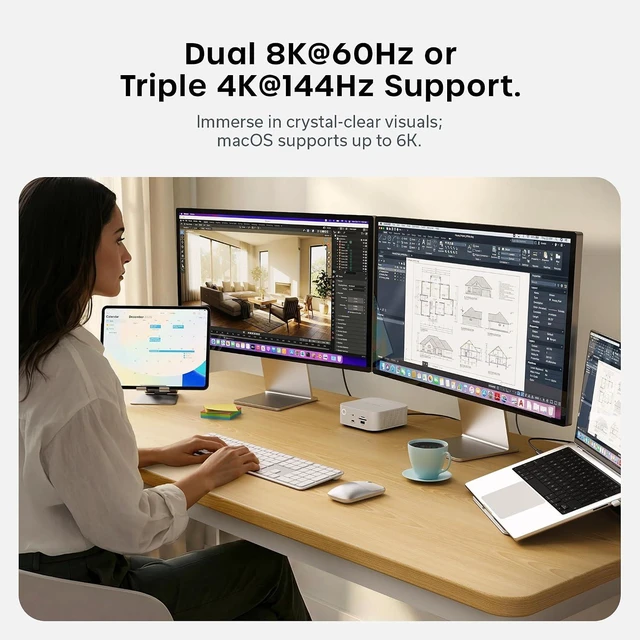 Alt view image 5 of 7 - Satechi Certified Thunderbolt 5 Cable, 240W PD Charging, 120Gb/s Data
120 Gb/s data, dual 8K/60Hz, triple 4K/144Hz, braided design, fits iPhone 18, MacBook Air/Pro/Neo