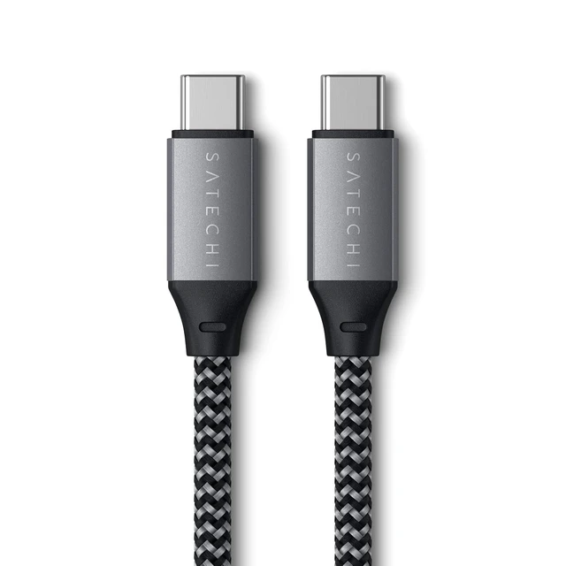 Alt view image 2 of 6 - Satechi USB-C to USB-C Cable (10-Inch), 100W Charging, Space Gray
for iPhone 18 to 15 series, iPad Air/Pro, MacBook Air/Pro/Neo, Galaxy S25, Android, Windows