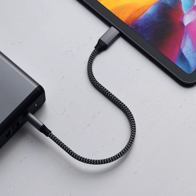 Alt view image 4 of 6 - Satechi USB-C to USB-C Cable (10-Inch), 100W Charging, Space Gray
for iPhone 18 to 15 series, iPad Air/Pro, MacBook Air/Pro/Neo, Galaxy S25, Android, Windows
