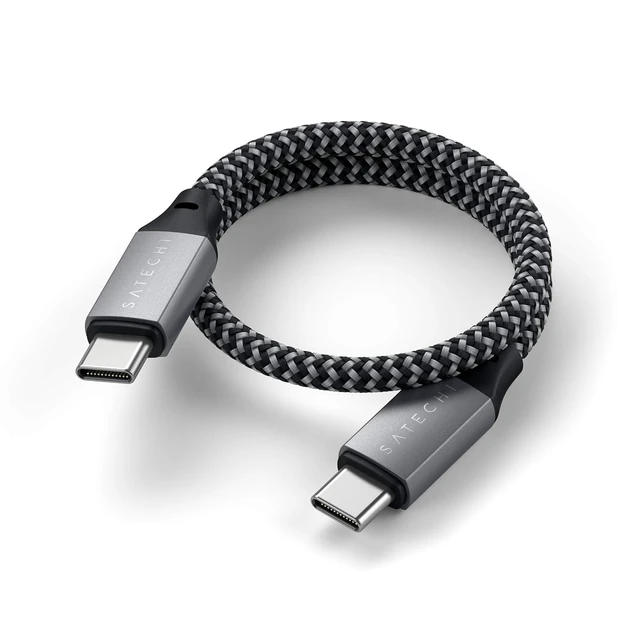 Alt view image 3 of 6 - Satechi USB-C to USB-C Cable (10-Inch), 100W Charging, Space Gray
for iPhone 18 to 15 series, iPad Air/Pro, MacBook Air/Pro/Neo, Galaxy S25, Android, Windows