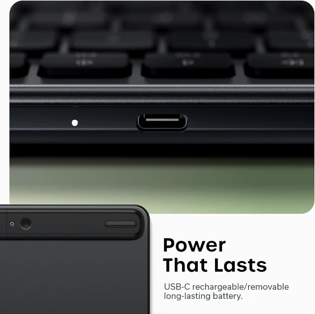 Alt view image 4 of 7 - Satechi Slim EX1 Wireless Keyboard, 4-in-1 Connectivity, Space Black
3 Bluetooth plus 2.4 GHz, instant OS remap, rechargeable battery, for Mac, Windows, Android