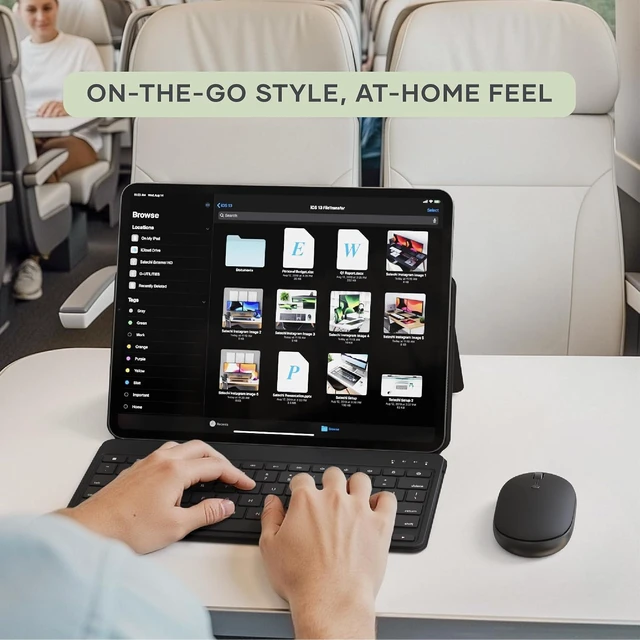Alt view image 6 of 7 - Satechi OntheGo Bluetooth Mouse, Connect Up to 3 Devices, for Laptop, Black
USB-C rechargeable battery, compact & portable, for laptop, computer, tablet