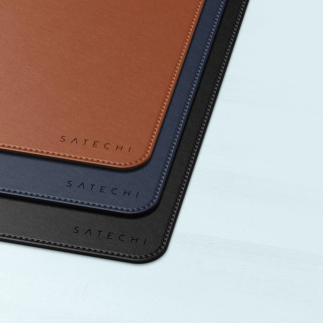 Alt view image 4 of 7 - Satechi Vegan-Leather Desk Mat, Scratch and Water Resistant, Brown
Large Mouse Pad, Ergonomic, Easy to Clean, 26.8 x 12.4 x 0.1 inches, for Office and Home