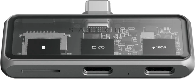 Main image of Satechi 4-in-1 USB-C Mobile Hub, 4K HDMI, 100W PD Pass-Through Charging
100W PD Pass-Through Charging, 10 Gbps Data, 3.5 mm Audio Jack, for iPhone, iPad, MacBook, Switch MicroSD port