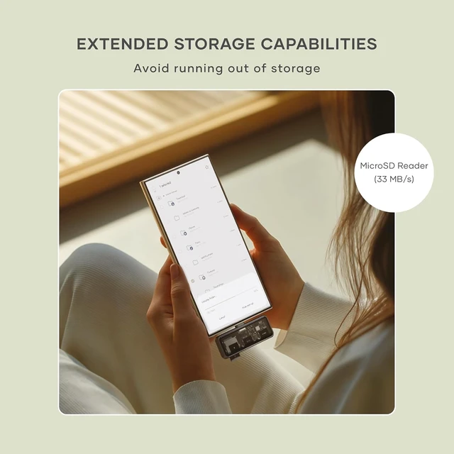 Alt view image 5 of 7 - Satechi 4-in-1 USB-C Mobile Hub, 4K HDMI, 100W PD Pass-Through Charging
100W PD Pass-Through Charging, 10 Gbps Data, 3.5 mm Audio Jack, for iPhone, iPad, MacBook, Switch MicroSD port