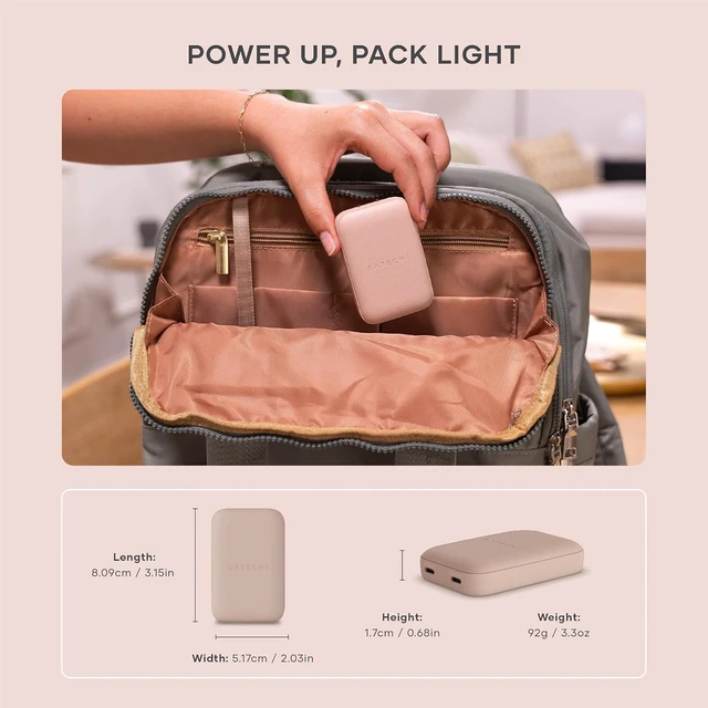 Alt view image 6 of 7 - Satechi OntheGo 67W GaN Wall Charger, PD 3.0 + PPS, Dual USB-C Ports, Black
Dual USB-C ports, 45W+20W split-charging mode, fits MacBook, iPad, iPhone 18, Galaxy, Pixel, Steam Deck Desert Rose