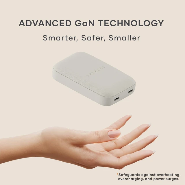 Alt view image 3 of 7 - Satechi OntheGo 67W GaN Wall Charger, PD 3.0 + PPS, Dual USB-C Ports, Black
Dual USB-C ports, 45W+20W split-charging mode, fits MacBook, iPad, iPhone 18, Galaxy, Pixel, Steam Deck Sand