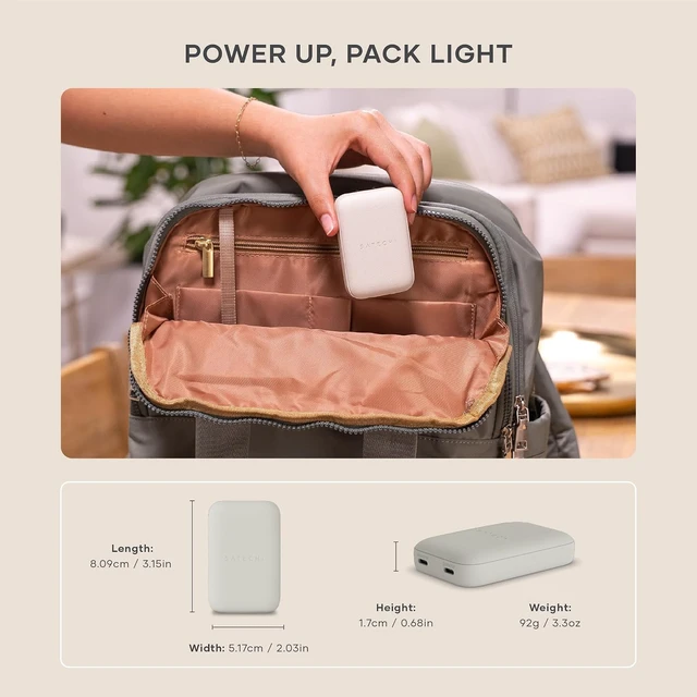 Alt view image 6 of 7 - Satechi OntheGo 67W GaN Wall Charger, PD 3.0 + PPS, Dual USB-C Ports, Black
Dual USB-C ports, 45W+20W split-charging mode, fits MacBook, iPad, iPhone 18, Galaxy, Pixel, Steam Deck Sand