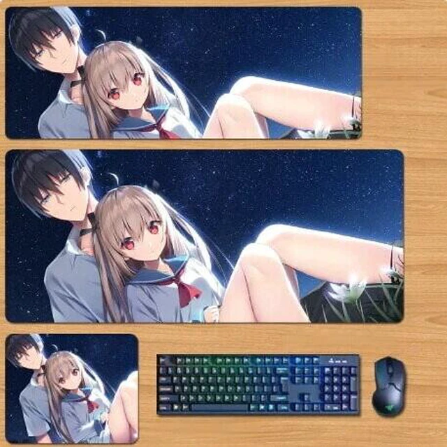Main image of ATRI -My Dear Moments Skin mouse pad Extended Gaming Mouse Pad with Stitched Edges, Large Mouse pad with Non-Slip Rubber Base for Work & Gaming, Office & Home 300/250mm