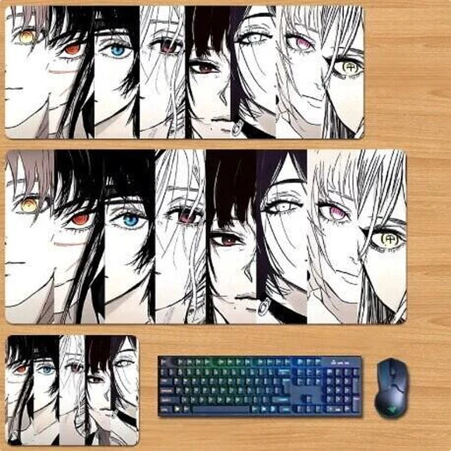 Main image of Chainsaw Man Skin mouse pad Extended Gaming Mouse Pad with Stitched Edges, Large Mouse pad with Non-Slip Rubber Base for Work & Gaming, Office & Home 300/250mm