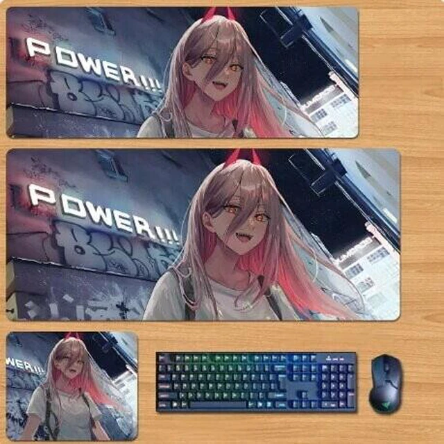 Main image of Chainsaw Man Skin mouse pad Extended Gaming Mouse Pad with Stitched Edges, Large Mouse pad with Non-Slip Rubber Base for Work & Gaming, Office & Home 300/250mm