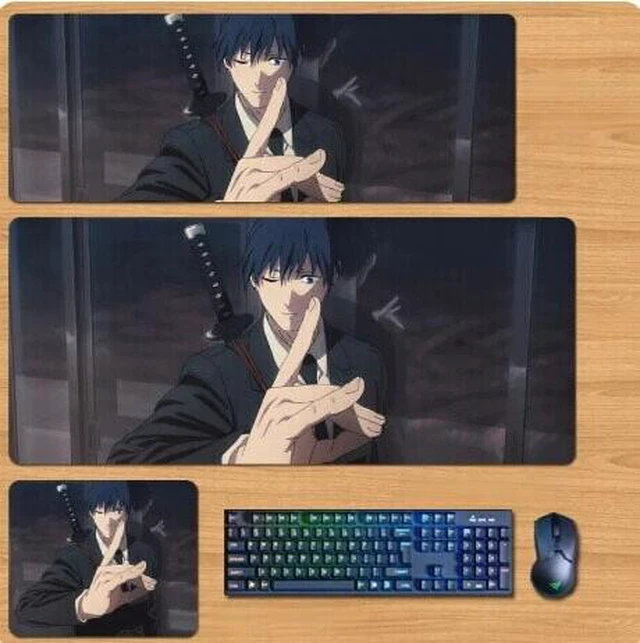 Main image of Chainsaw Man Skin mouse pad Extended Gaming Mouse Pad with Stitched Edges, Large Mouse pad with Non-Slip Rubber Base for Work & Gaming, Office & Home 300/250mm