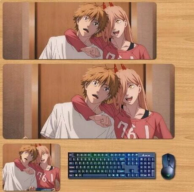 Main image of Chainsaw Man Skin mouse pad Extended Gaming Mouse Pad with Stitched Edges, Large Mouse pad with Non-Slip Rubber Base for Work & Gaming, Office & Home 300/250mm
