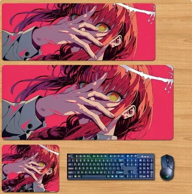 Main image of Chainsaw Man Skin mouse pad Extended Gaming Mouse Pad with Stitched Edges, Large Mouse pad with Non-Slip Rubber Base for Work & Gaming, Office & Home 300/250mm