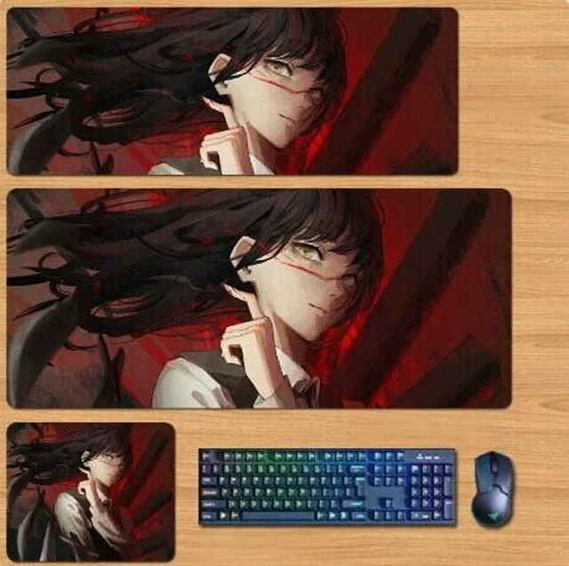 Main image of Chainsaw Man Skin mouse pad Extended Gaming Mouse Pad with Stitched Edges, Large Mouse pad with Non-Slip Rubber Base for Work & Gaming, Office & Home 300/250mm