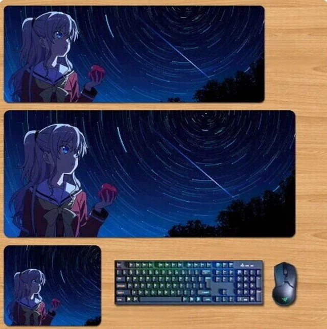 Main image of Charlotte Skin mouse pad Extended Gaming Mouse Pad with Stitched Edges, Large Mouse pad with Non-Slip Rubber Base for Work & Gaming, Office & Home 300/250mm