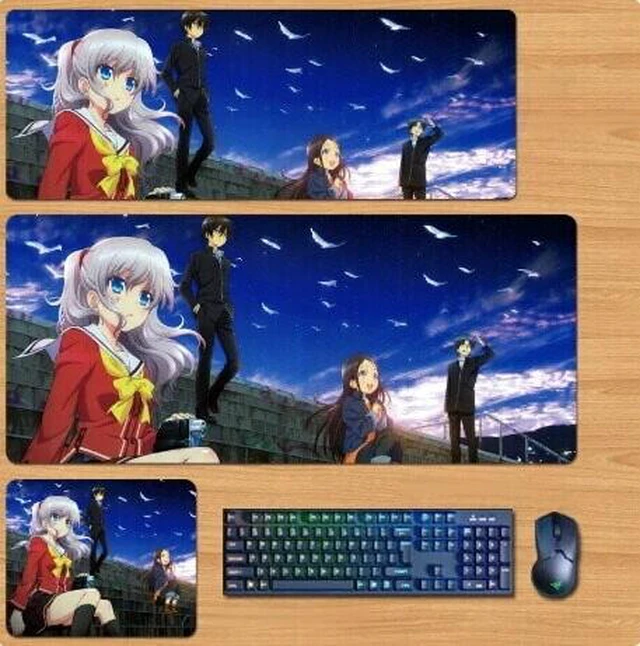 Main image of Charlotte Skin mouse pad Extended Gaming Mouse Pad with Stitched Edges, Large Mouse pad with Non-Slip Rubber Base for Work & Gaming, Office & Home 300/250mm