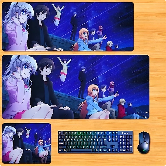 Main image of Charlotte Skin mouse pad Extended Gaming Mouse Pad with Stitched Edges, Large Mouse pad with Non-Slip Rubber Base for Work & Gaming, Office & Home 300/250mm