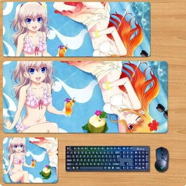 Main image of Charlotte Skin mouse pad Extended Gaming Mouse Pad with Stitched Edges, Large Mouse pad with Non-Slip Rubber Base for Work & Gaming, Office & Home 300/250mm