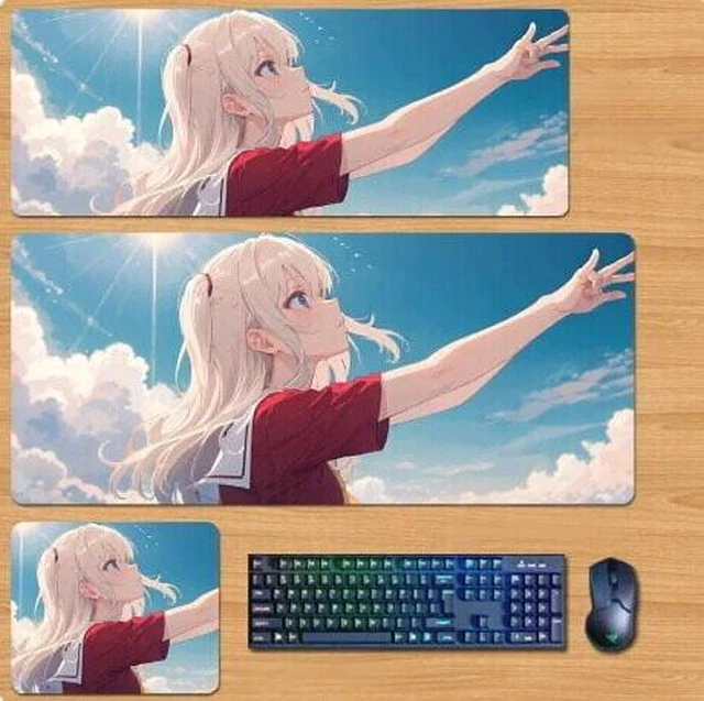 Main image of Charlotte Skin mouse pad Extended Gaming Mouse Pad with Stitched Edges, Large Mouse pad with Non-Slip Rubber Base for Work & Gaming, Office & Home 300/250mm