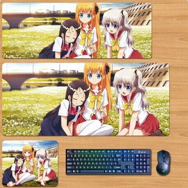 Main image of Charlotte Skin mouse pad Extended Gaming Mouse Pad with Stitched Edges, Large Mouse pad with Non-Slip Rubber Base for Work & Gaming, Office & Home 300/250mm