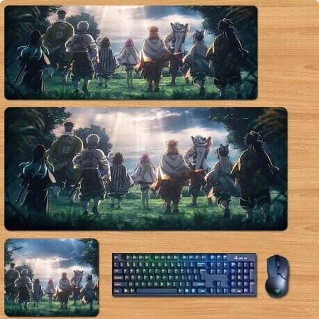 Main image of emon Slayer: Kimetsu no Yaiba Skin mouse pad Extended Gaming Mouse Pad with Stitched Edges, Large Mouse pad with Non-Slip Rubber Base for Work & Gaming, Office & Home 300/250mm