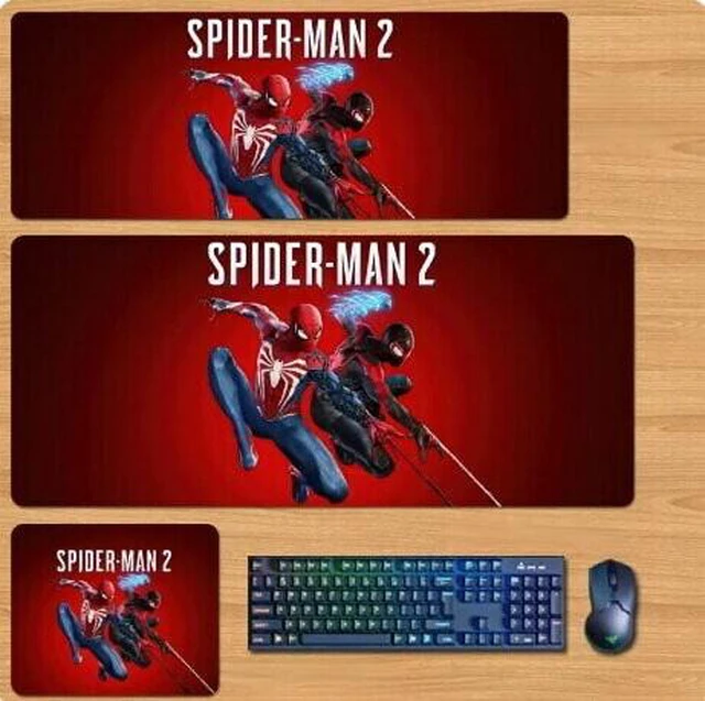 Main image of Marvel's Spider-Man 2 Skin mouse pad Extended Gaming Mouse Pad with Stitched Edges, Large Mouse pad with Non-Slip Rubber Base for Work & Gaming, Office & Home 300/250mm