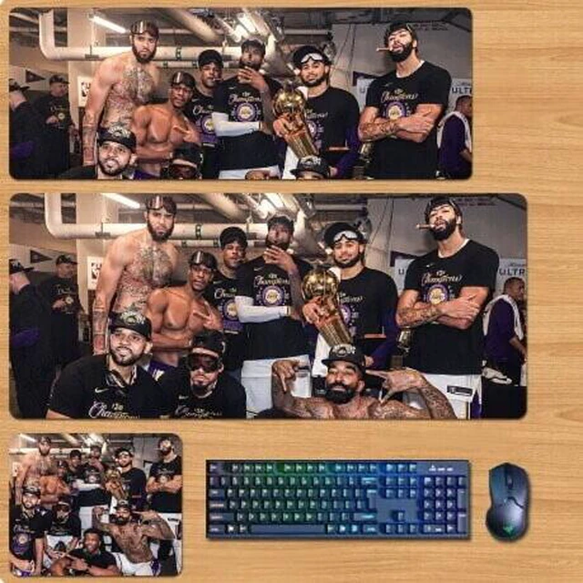 Main image of NBA Skin mouse pad Extended Gaming Mouse Pad with Stitched Edges, Large Mouse pad with Non-Slip Rubber Base for Work & Gaming, Office & Home 300/250mm