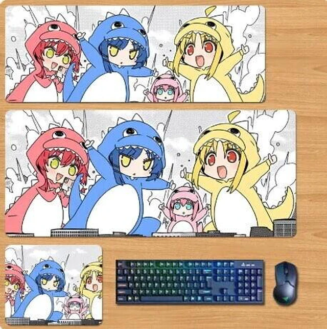 Main image of Bocchi the Rock Skin mouse pad Extended Gaming Mouse Pad with Stitched Edges, Large Mouse pad with Non-Slip Rubber Base for Work & Gaming, Office & Home 300/250mm
