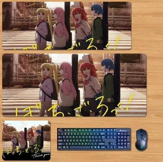 Main image of Bocchi the Rock Skin mouse pad Extended Gaming Mouse Pad with Stitched Edges, Large Mouse pad with Non-Slip Rubber Base for Work & Gaming, Office & Home 300/250mm