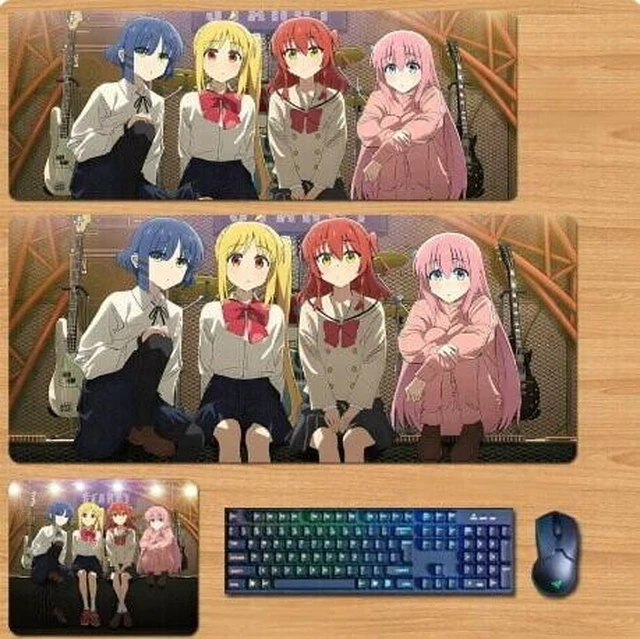 Main image of Bocchi the Rock Skin mouse pad Extended Gaming Mouse Pad with Stitched Edges, Large Mouse pad with Non-Slip Rubber Base for Work & Gaming, Office & Home 300/250mm