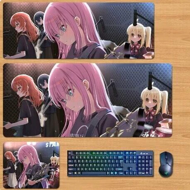 Main image of Bocchi the Rock Skin mouse pad Extended Gaming Mouse Pad with Stitched Edges, Large Mouse pad with Non-Slip Rubber Base for Work & Gaming, Office & Home 300/250mm