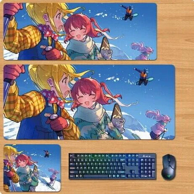 Main image of Bocchi the Rock Skin mouse pad Extended Gaming Mouse Pad with Stitched Edges, Large Mouse pad with Non-Slip Rubber Base for Work & Gaming, Office & Home 300/250mm