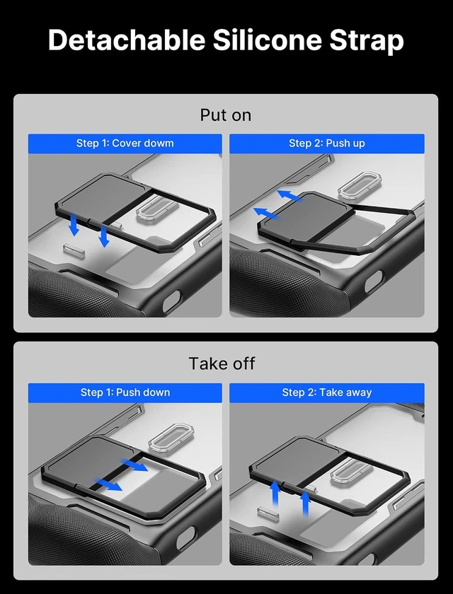 Alt view image 3 of 7 - JSAUX PC0104 ModCase Compatible with Steam Deck, Steam Deck Case Comprehensive Protection Include Detachable Front Shell, Body Protective Shell, Metal Bracket and Strap - Basic Set