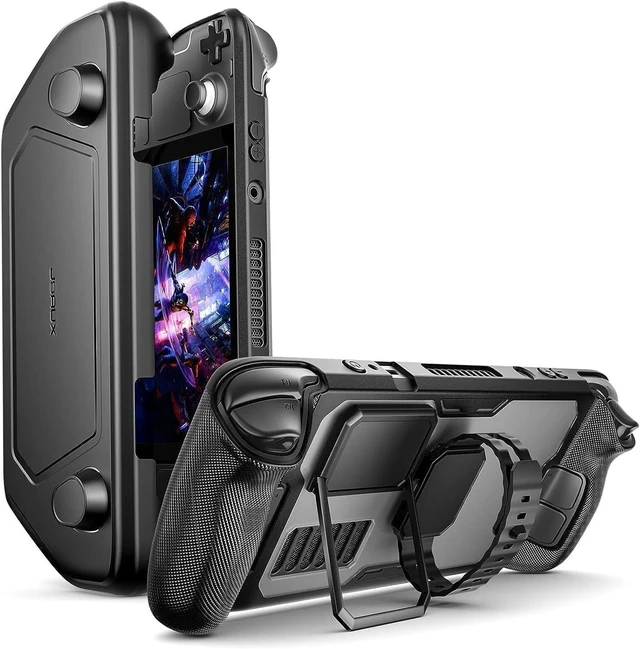 Main image of JSAUX PC0104 ModCase Compatible with Steam Deck, Steam Deck Case Comprehensive Protection Include Detachable Front Shell, Body Protective Shell, Metal Bracket and Strap - Basic Set