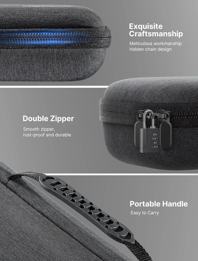 Alt view image 4 of 5 - JSAUX Carrying Case for Steam Deck/ROG Ally, Hard Shell Travel Case
Large-capacity Storage, Fits Charger and Dock, Portable Case for Steam Deck OLED