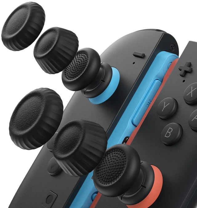 Main image of JSAUX Thumb Grips for Nintendo Switch 2/Steam Controller/ROG Xbox Ally X 20
Black, 3Pairs(6pcs), Thumb Grip Caps, Ergonomic Design, Enhanced Gaming Grip, Comfortable & Durable, Joycon Stick Cover