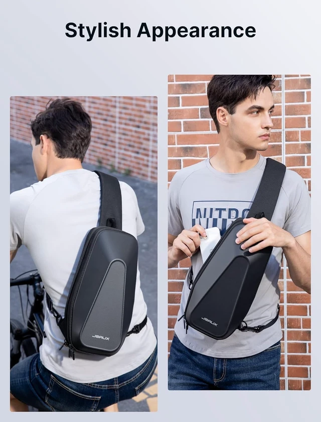 Alt view image 5 of 7 - JSAUX Sling Bag for Steam Deck/ROG Xbox Ally X, Crossbody Travel Case
Double-layer Storage, EVA Hard Shell, Fits Docking Station and Accessories