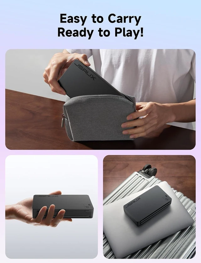 Alt view image 2 of 7 - JSAUX Game Card Case for Nintendo Switch 2 (2025), Switch OLED & Lite, 40-Slot Hard Shell Storage Holder for 40 Game Cartridges & Micro SD Cards, Compact Travel Gaming Card Organizer Box - Black
