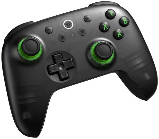 Main image of 8Bitdo Ultimate 2C Wireless Controller for Windows PC and Android, with 1000 Hz Polling Rate, Hall Effect Joysticks and Triggers, and Remappable L4/R4 Bumpers (Transparent Black)