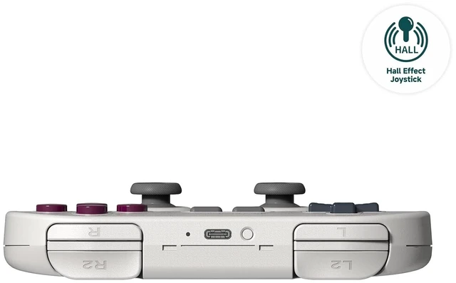 Alt view image 4 of 6 - 8Bitdo SN30 Pro Bluetooth Controller for Switch 1/2, Windows PC, G Classic
motion controls, wireless Bluetooth, rechargeable battery, home and screenshot Buttons