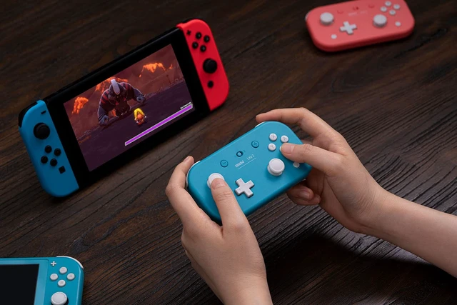 Alt view image 6 of 6 - 8BitDo Lite 2 Bluetooth Gamepad for Switch, Switch Lite, Android and Raspberry Pi (Turquoise)