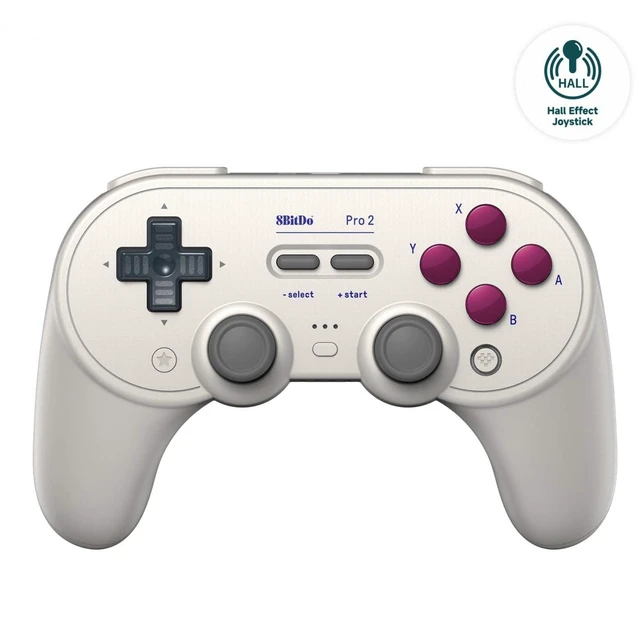 Main image of 8Bitdo Pro 2 Bluetooth Controller for Switch, Hall Effect Joystick Update, Wireless Gaming Controller for Switch, PC, Android, and Steam Deck & Apple (G Classic Edition)