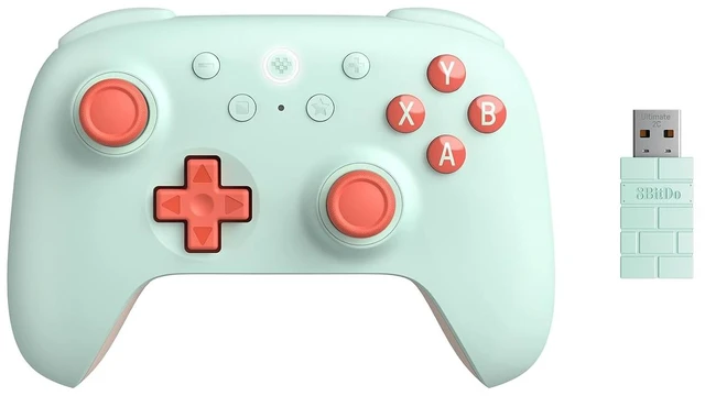 Main image of 8Bitdo Ultimate 2C Wireless Controller for Windows PC and Android, with 1000 Hz Polling Rate, Hall Effect Joysticks and Triggers, and Remappable L4/R4 Bumpers (Mint)